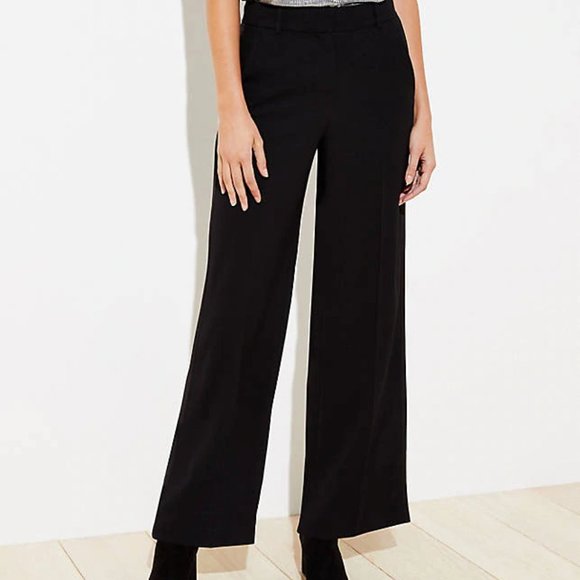 LOFT Women's NWT Wide Leg Tuxedo Pants - Picture 1 of 3